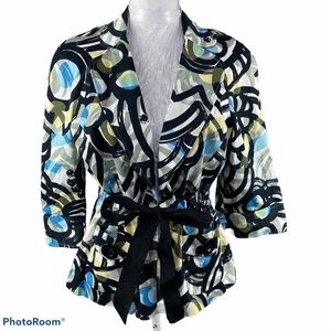 WILLI Smith Geometric Print Blazer Size Medium